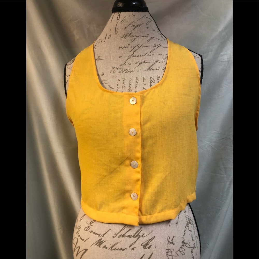 Cute silky sleeveless blouse